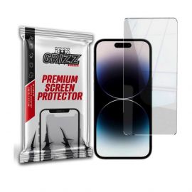 GrizzGlass HybridGlass Screen Protector - хибридно защитно покритие за дисплея на iPhone 15 Pro (прозрачно)