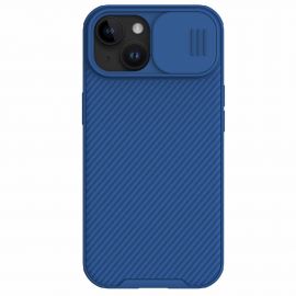 Nillkin CamShield Pro Hard Case - хибриден удароустойчив кейс за iPhone 15 (син)