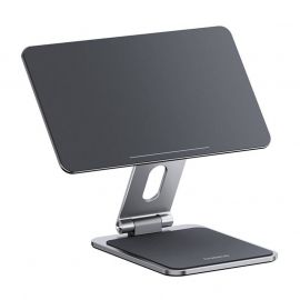 Baseus MagStable Magnetic Tablet Stand  - сгъваема магнитна алуминиева поставка за iPad Pro 12.9 M2 (2022), iPad Pro 12.9 M1 (2021), iPad Pro 12.9 (2020), iPad Pro 12.9 (2018) (сив)