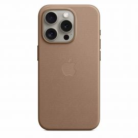 Apple iPhone FineWoven Case with MagSafe - оригинален текстилен кейс с MagSafe за iPhone 15 Pro (кафяв)