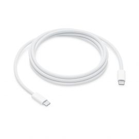 Apple USB-C Woven Charge Cable 240W - оригинален захранващ кабел с въжена оплетка за MacBook, iPad, iPhone и устройства с USB-C (200 см) (ритейл опаковка)
