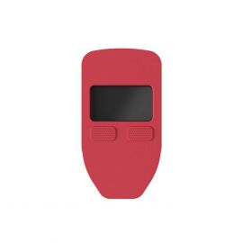Trezor One Wallet Case - висококачествен силиконов калъф за Trezor One портфейл (червен)