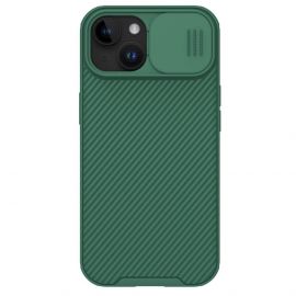 Nillkin CamShield Pro Hard Case - хибриден удароустойчив кейс за iPhone 15 Plus (зелен)