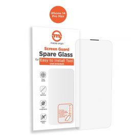 Mobile Origin Orange Screen Guard Spare Tempered Glass - допълнителен стъклен протектор за iPhone 14 Pro Max, подходящ за Mobile Origin Installation Tray