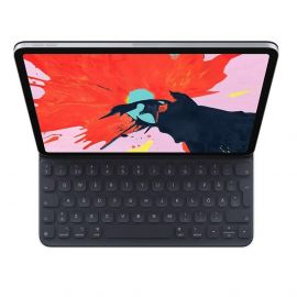 Apple Smart Keyboard Folio SWE - оригинален полиуретанов калъф, клавиатура и поставка за iPad Pro 12.9 (2018) (черен)