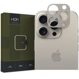 Hofi Alucam Pro Plus Lens Protector - предпазна метална плочка за камерата на iPhone 15 Pro, iPhone 15 Pro Max (бежав)