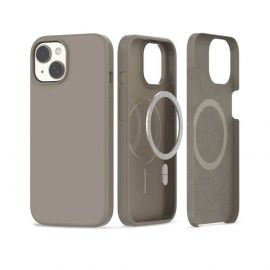 Tech-Protect Silicone MagSafe Case - силиконов (TPU) калъф с MagSafe за iPhone 15 (бежав)