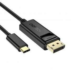 Choetech 4K USB-C to Display Port Cable - кабел с поддръжка на 4K за свързване от USB-C към Display Port (180 см) (черен)