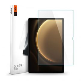 Spigen Oleophobic Coated Tempered Glass GLAS.tR SLIM - най-висок клас стъклено защитно покритие за дисплея на Samsung Galaxy Tab S9 FE (прозрачно)