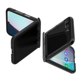 Spigen Thin Fit Pro Case - качествен поликарбонатов кейс за Samsung Galaxy Z Flip5 (черен-прозрачен)