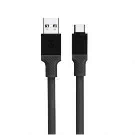 Tactical Fat Man USB-A to USB-C Cable 60W - здрав кабел с бързо зареждане за устройства с USB-C порт (100 см) (сив)