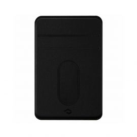 Pitaka MagEZ MagSafe Card Wallet 3.0 - кожен портфейл (джоб) за прикрепяне към iPhone с MagSafe (черен)
