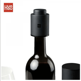 Xiaomi Huohou Wine Stopper Bottle Cap - иновативна капачка за вино (черен)