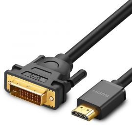 Ugreen HDMI Male To DVI Male Cable 1080p - HDMI към DVI кабел (200 см) (черен)