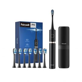 FairyWill P11 Sonic Toothbrush With Head Set - електрическа четка за зъби (черен)