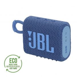 JBL Go 3 Eco Portable Waterproof Speaker - безжичен водоустойчив спийкър за мобилни устройства (син)