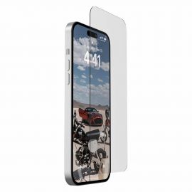 Urban Armor Gear Glass Screen Shield Plus - най-висок клас стъклено защитно покритие за дисплея на iPhone 14 Pro Max (прозрачен)
