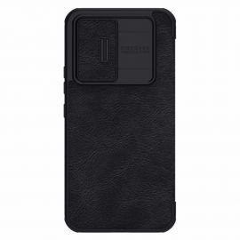 Nillkin Qin Book Pro Leather Flip Case - кожен калъф, тип портфейл за Samsung Galaxy A54 5G (черен)