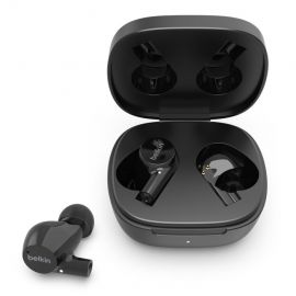 Belkin Soundform Rise TWS Earphones - безжични блутут слушалки със зареждащ кейс (черен)
