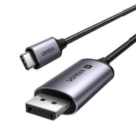 Ugreen High Definition Series USB-C to DisplayPort Cable - кабел с поддръжка на 8K за свързване от USB-C към DisplayPort (100 см) (тъмносив)