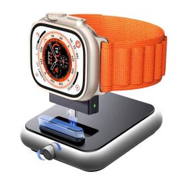 Joyroom Apple Watch Wireless Charger - преносима поставка (пад) за зареждане на Apple Watch (черен)