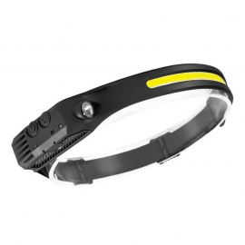 Warsun Headlight LX2000-1s, 800mAh, USB-C - фенер (челник) за глава с презареждаема батерия (черен)