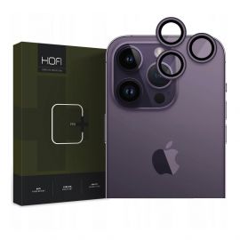 Hofi CamRing Pro Plus - предпазни стъклени лещи за камерата на iPhone 14 Pro, iPhone 14 Pro Max (лилав)