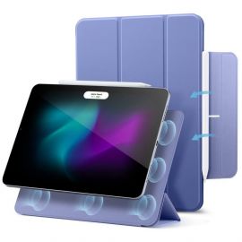 ESR Rebound Magnetic Case - магнитен полиуретанов калъф с поставка за iPad Air 13 (2024), iPad Pro 12.9 M2 (2022), iPad Pro 12.9 M1 (2021), iPad Pro 12.9 (2020) (лилав)