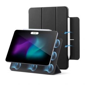 ESR Rebound Magnetic Case - магнитен полиуретанов калъф с поставка за iPad Air 11 (2024), iPad Air 5 (2022), iPad Air 4 (2020) (черен)