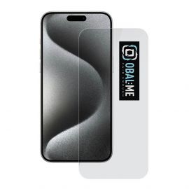 OBALME Tempered Glass Screen Protector 2.5D - калено стъклено защитно покритие за дисплея на iPhone 15 Pro Max (прозрачен)