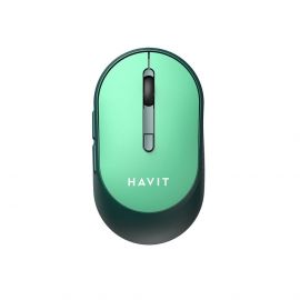 Havit 2.4Ghz Wireless Mouse MS78GT - ергономична безжична мишка (за Mac и PC) (зелен)