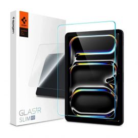 Spigen Glass Slim GLAS.tR SLIM - най-висок клас стъклено защитно покритие за дисплея на iPad Pro 11 (2024) (прозрачно)