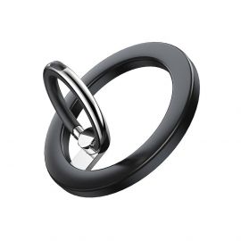 Joyroom Magnetic Phone Ring Grip (JR-Mag-M2) - магнитен пръстен с поставка за прикрепяне към iPhone с MagSafe (черен)