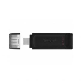 Kingston DataTraveler 70 USB-C Flash Drive 64GB - USB флаш памет с USB-C порт за компютри смартфони и таблети (черен)