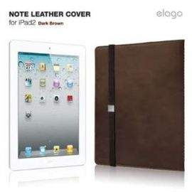 Elago Note Leather Cover - луксозен кожен калъф за iPad Air, iPad 5 (2017), iPad 2/3/4 (естествена кожа-ръчна изработка)