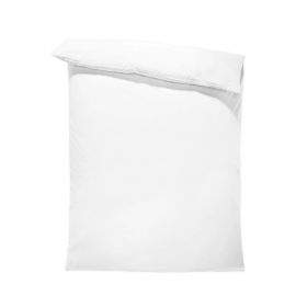 Dilios Едноцветен спален плик в бяло, материя ранфорс, размер 150/215 см
