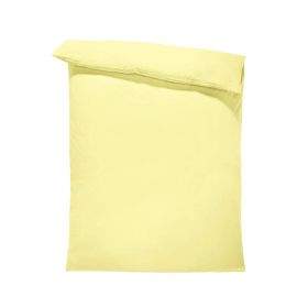 Dilios Едноцветен спален плик в светло жълто, материя ранфорс, размер 150/215 см.