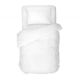 Dilios Единично спално бельо в бял цвят, 100% памук ранфорс