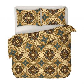 Dilios Двоен размер спално бельо в БОХО стил с един плик - ГОТИК, Интересен дизайн и висикокачествена материя Ранфорс двоен спален комплект Го