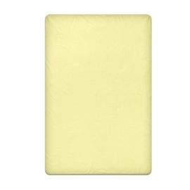 Dilios Едноцветен Долен чаршаф в светло жълто, размер 150/220 см, материя Ранфорс