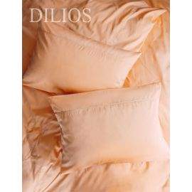 Dilios Луксозен единичен спален комплект от памучен сатен с паспел, ПРАСКОВА  2 части