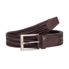 Елегантен мъжки колан в кафяв цвят - Italian belts -115 см 0102-115