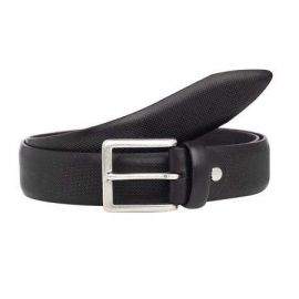 Mъжки стилен колан в черно - Italian belts -115 см 0901-115