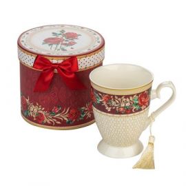 Порцеланова чашa за чай + кутия - Роза 957802