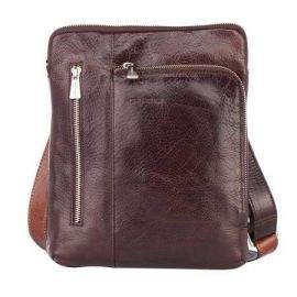 Елегантна мъжка кафява чанта  - CHIARUGI CH92605G