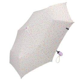 Дамски чадър ESPRIT - бял на цветни точки ES58619
