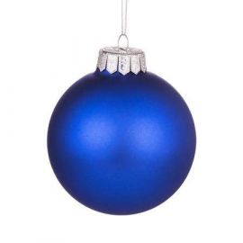 Стъклена топка синя мат G10-0010