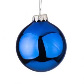 Стъклена топка син гланц G6-0009