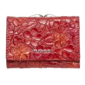 Дамско портмоне цвят червен с цветя - ROSSI RSC0020