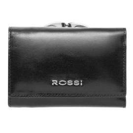 Дамско портмоне черно с гладка кожа - ROSSI RSC0035